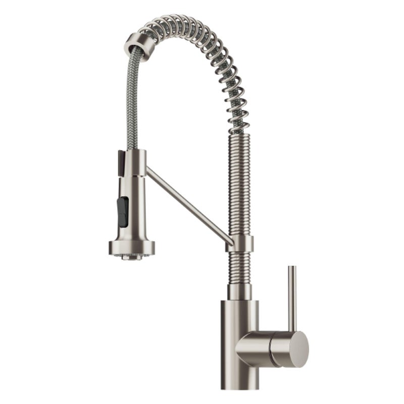 KRAUS Bolden Commercial Style 2-Function Single Handle Pull Down Kitchen Faucet in Spot-Free Stainless Steel, KPF-1610SFS - Image 1